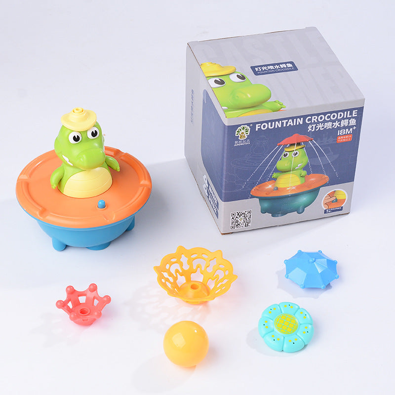 Children's Electric Lighted Playing In Water Spray Ball