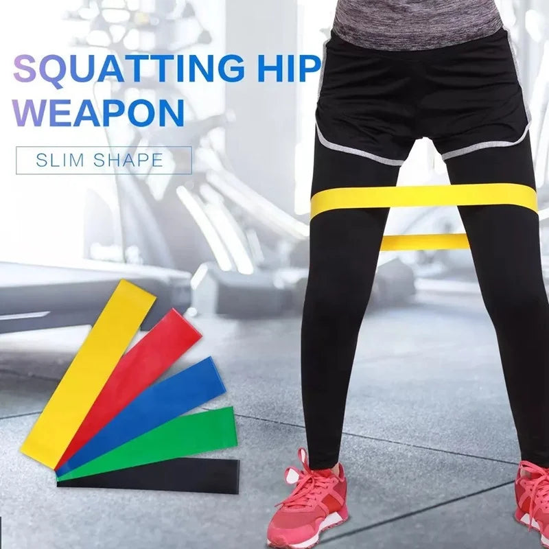 Exercise Workout Hip Circle Mini Theraband Resistance Loop Bands Set Costom Color Mini Resistance Loop Exercise Bands