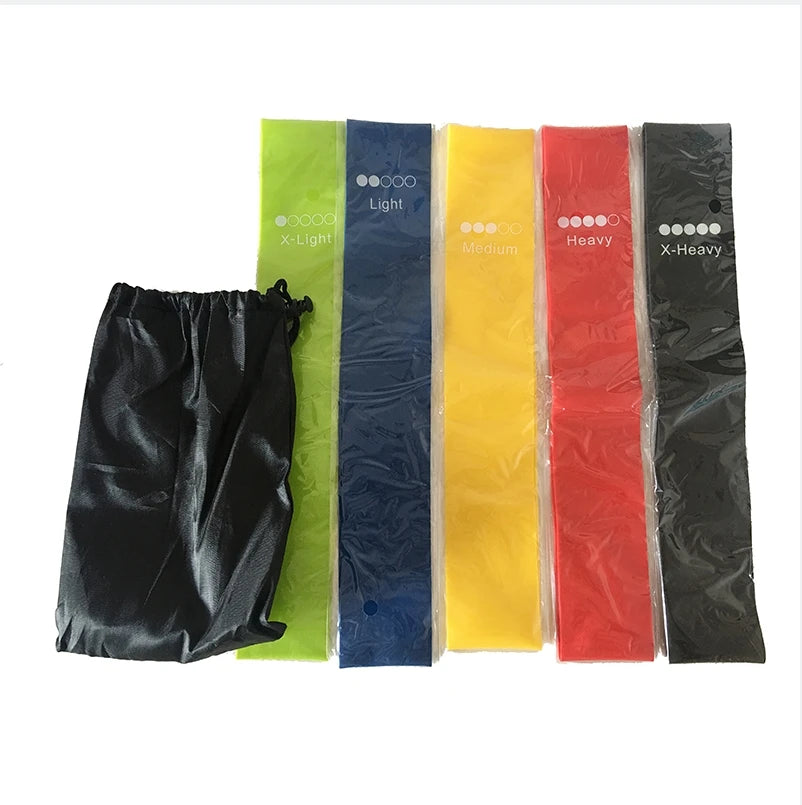 Exercise Workout Hip Circle Mini Theraband Resistance Loop Bands Set Costom Color Mini Resistance Loop Exercise Bands