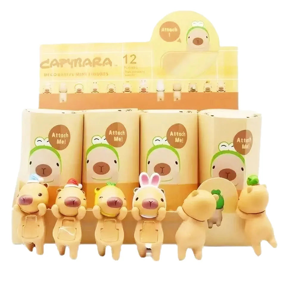 New Blind Box Capybara Series Hippers Harvest Cute Hippie Doll Trendy Car Mobile Phone Ornaments Dumplings Children'S Toy Gift