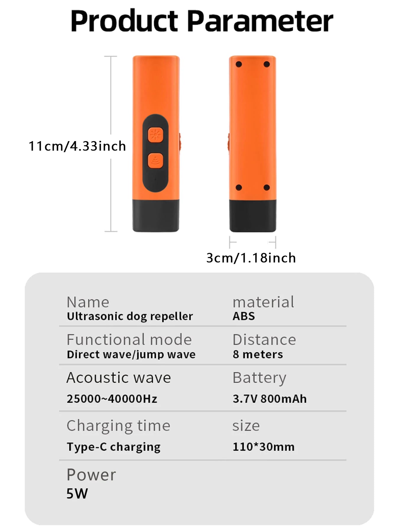 Bark Deterrent Alternative to Bark Collars Professional Anti-Bark Long Range Ultrasonic Tool Alternative to Painful Shock Collar