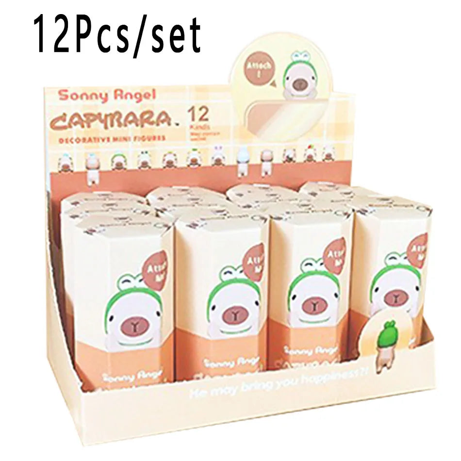 New Blind Box Capybara Series Hippers Harvest Cute Hippie Doll Trendy Car Mobile Phone Ornaments Dumplings Children'S Toy Gift