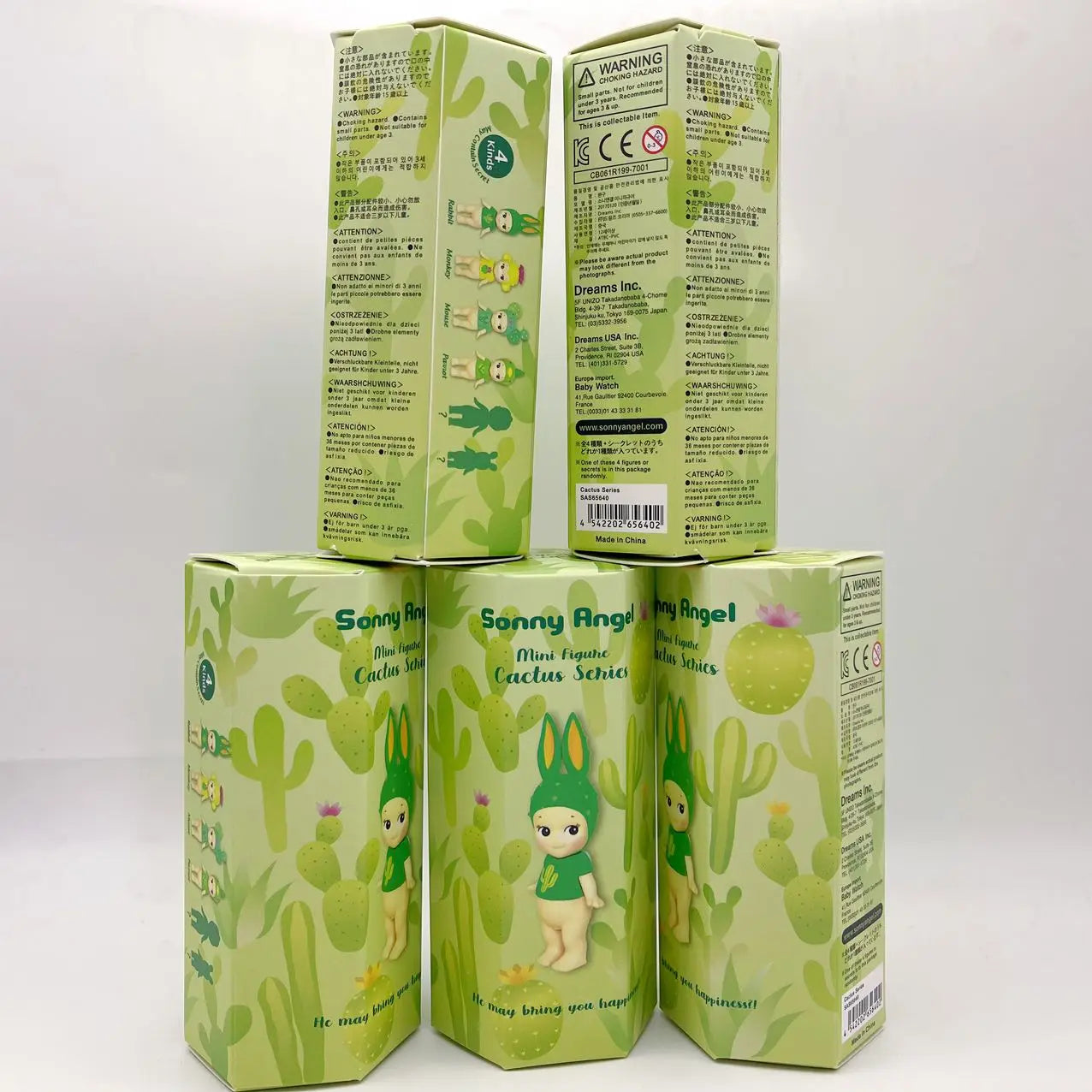 Sonny Angel Mini Figuhe Cactus Series Mysterious Surprise Blind Box Tide Play Toy Doll Lucky Mascot Hand-Made Christmas Gifts