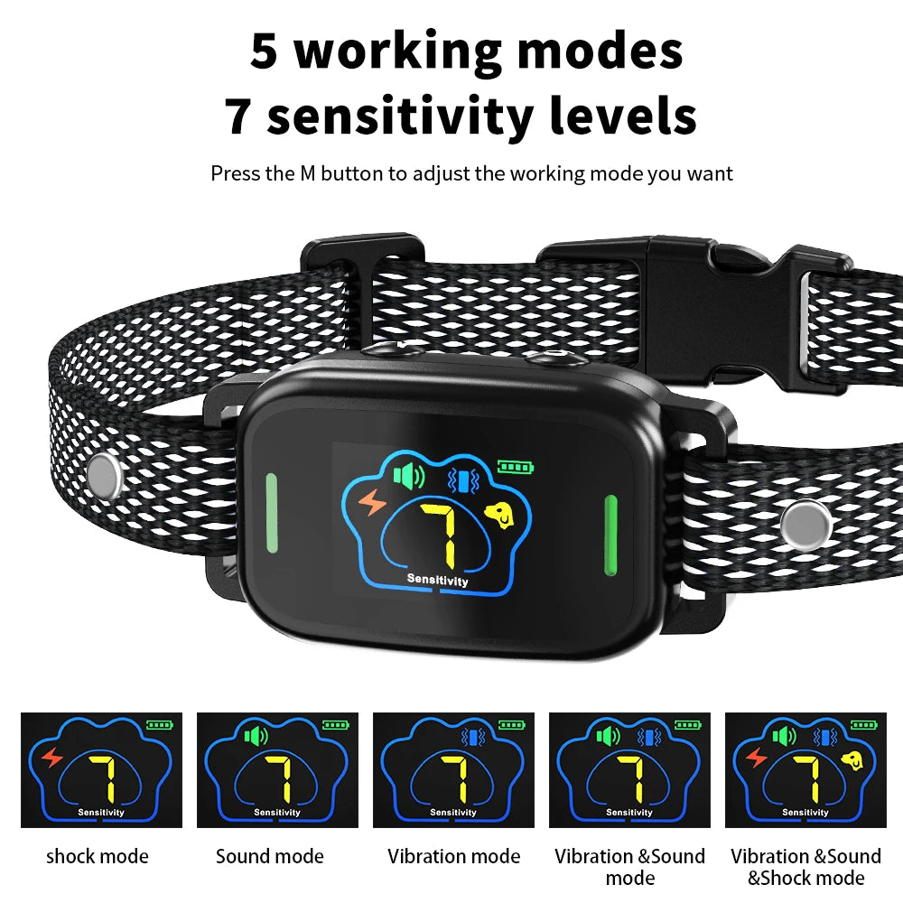 Anti-Bark Collar Anti Barking Antiladridos For Dogs Anti Bark Device Dog Electric Sheet Electro Schocker Supplies Things Pets