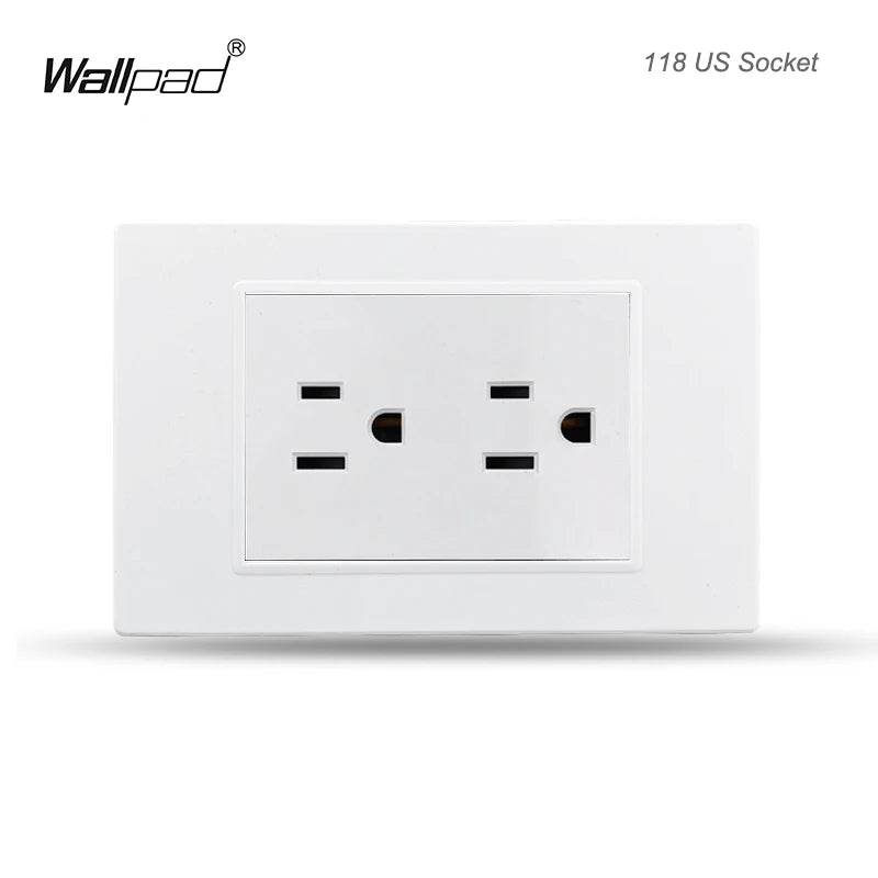 118 PC 1 2 3 4 Gang Push On Off 2 3 Way Wall Switch Wallpad White Fireproof Plastic Panel US Brazil IT IL EU Light Interruptor