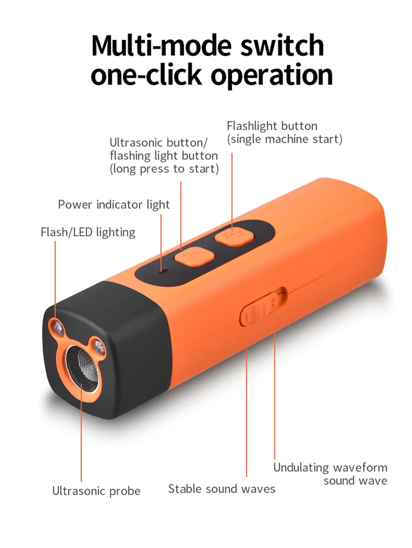 Bark Deterrent Alternative to Bark Collars Professional Anti-Bark Long Range Ultrasonic Tool Alternative to Painful Shock Collar
