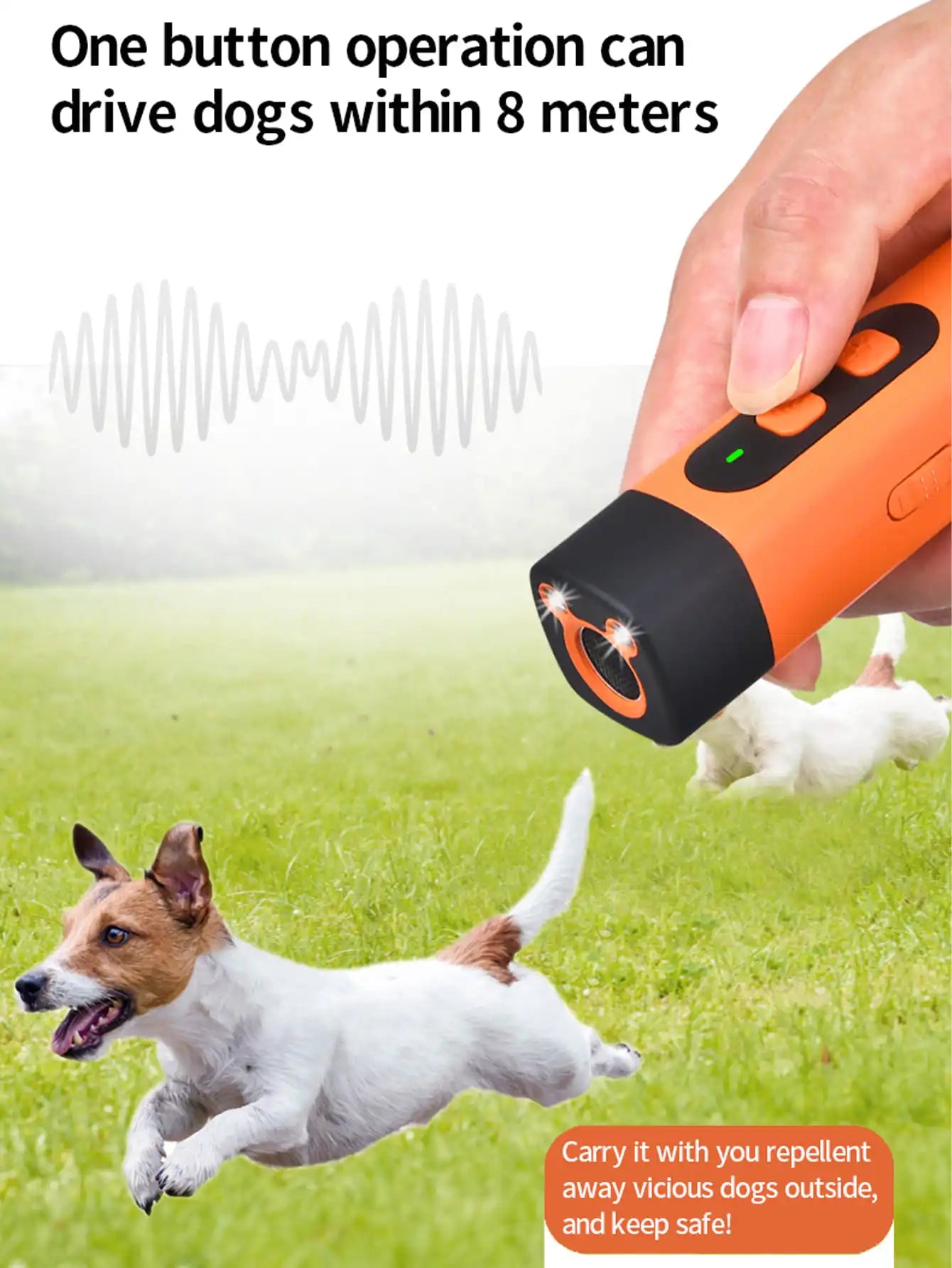Bark Deterrent Alternative to Bark Collars Professional Anti-Bark Long Range Ultrasonic Tool Alternative to Painful Shock Collar