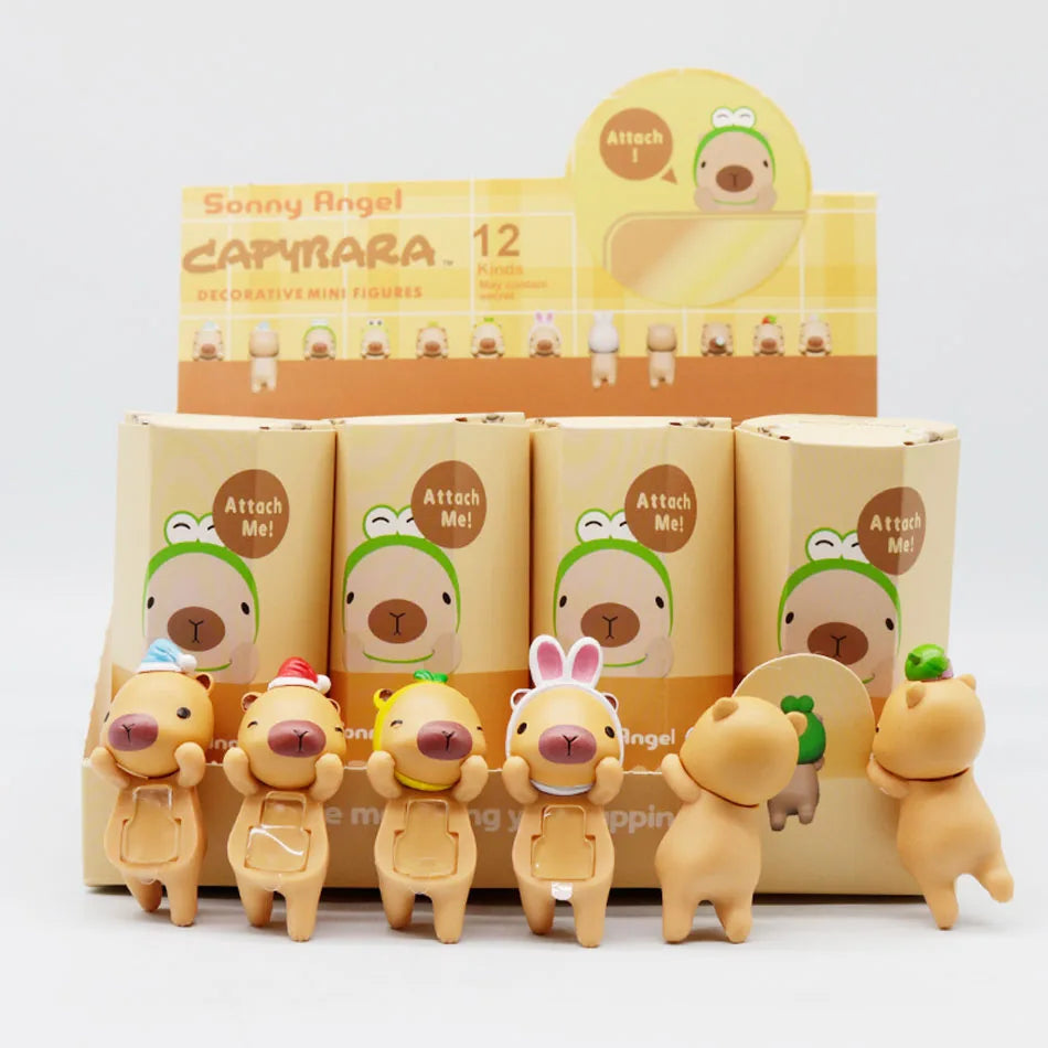 New Blind Box Capybara Series Hippers Harvest Cute Hippie Doll Trendy Car Mobile Phone Ornaments Dumplings Children'S Toy Gift