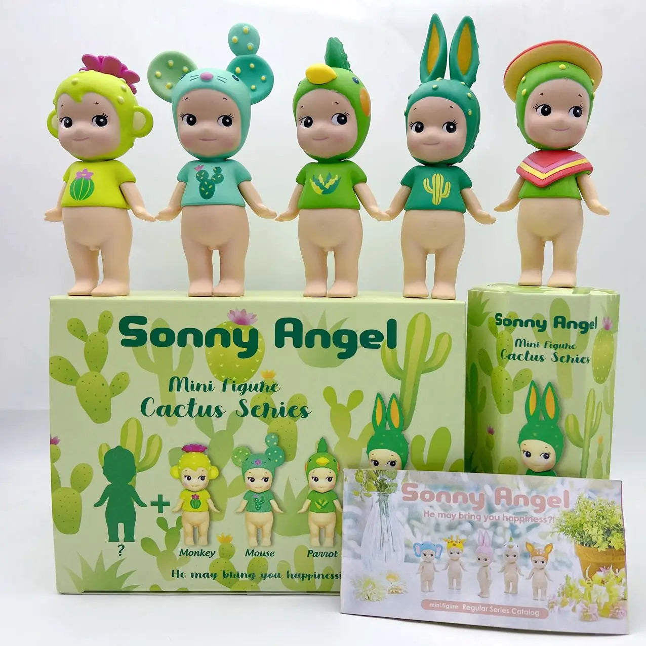 Sonny Angel Mini Figuhe Cactus Series Mysterious Surprise Blind Box Tide Play Toy Doll Lucky Mascot Hand-Made Christmas Gifts