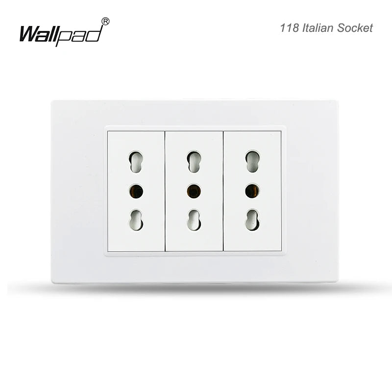 118 PC 1 2 3 4 Gang Push On Off 2 3 Way Wall Switch Wallpad White Fireproof Plastic Panel US Brazil IT IL EU Light Interruptor