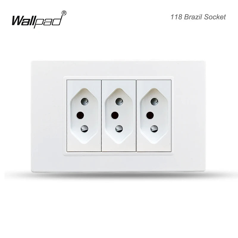 118 PC 1 2 3 4 Gang Push On Off 2 3 Way Wall Switch Wallpad White Fireproof Plastic Panel US Brazil IT IL EU Light Interruptor