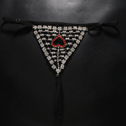 Diamond heart-shaped underpants