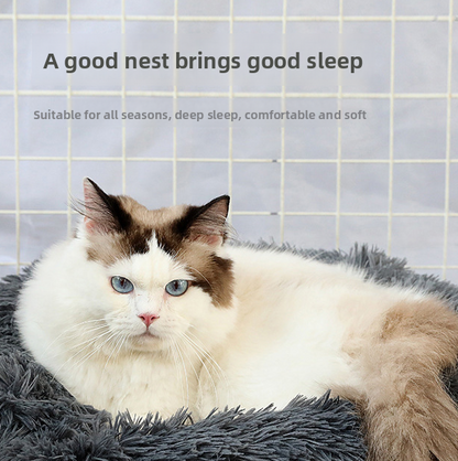 Small to medium-sized circular pet beds