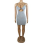 Sexy halter cutout body-hugging dress