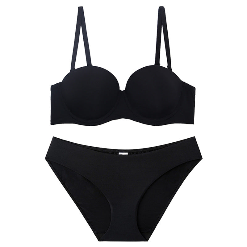 Women's Strapless Push-Up Bra Set