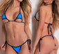 See-through one-piece bikini swimsuit set