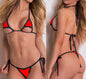 See-through one-piece bikini swimsuit set