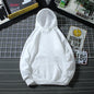 Fleece-Lined Solid Color Pullover Hoodie