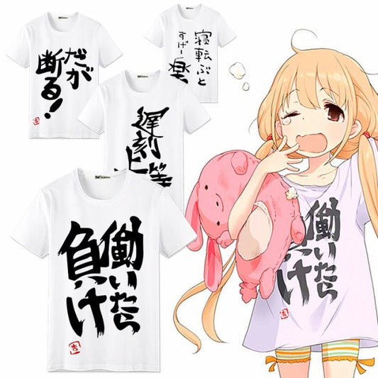 Short-sleeved T-shirts featuring anime for both men and women in the 2D world