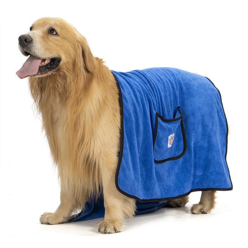 Pet towel dog bath towel super absorbent quick-drying pocket glove cleaning products