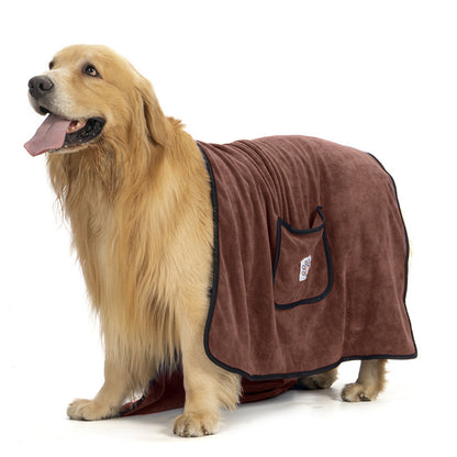 Pet towel dog bath towel super absorbent quick-drying pocket glove cleaning products
