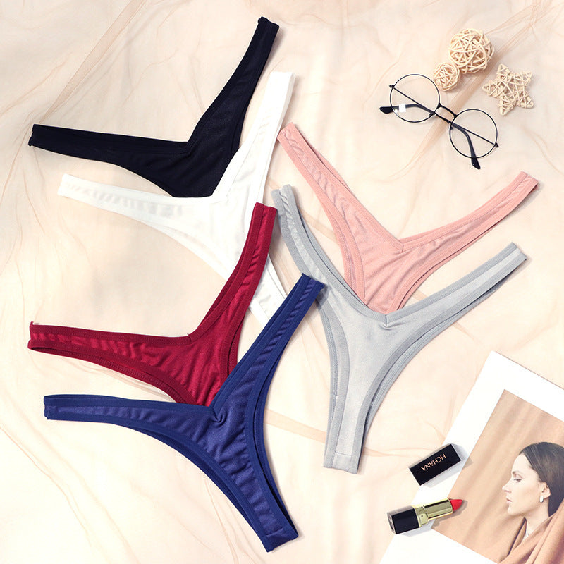 Y-shaped sexy low-waisted thong