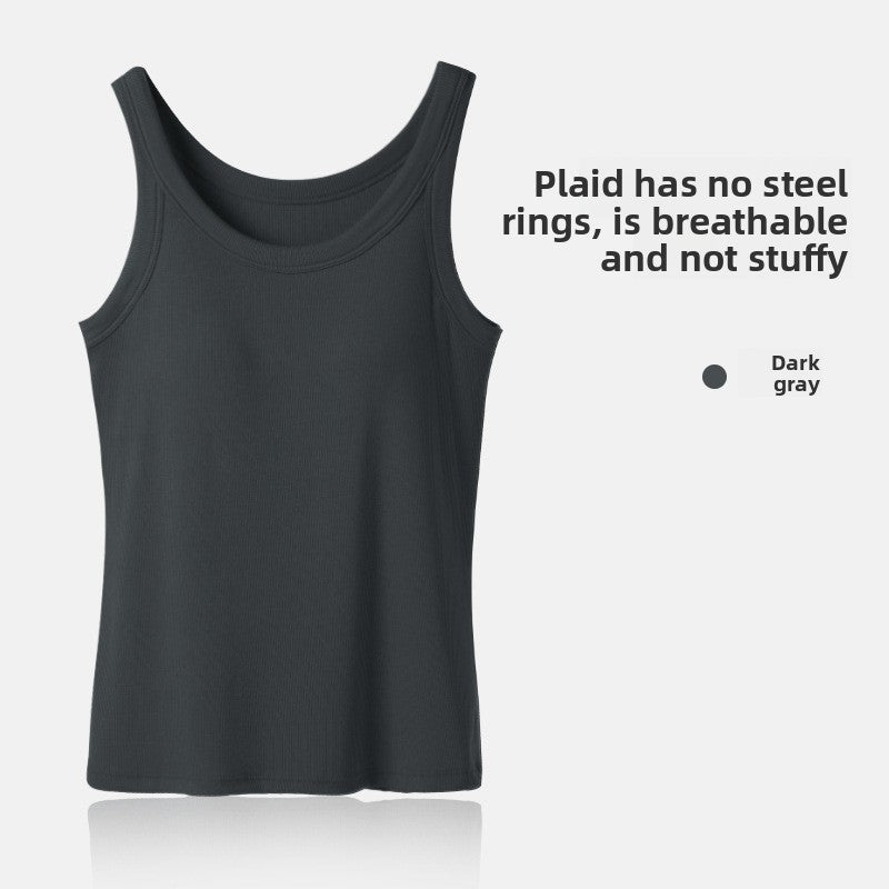 Wear a small strapless top over a chest pad