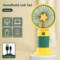 Portable USB rechargeable handheld desk fan