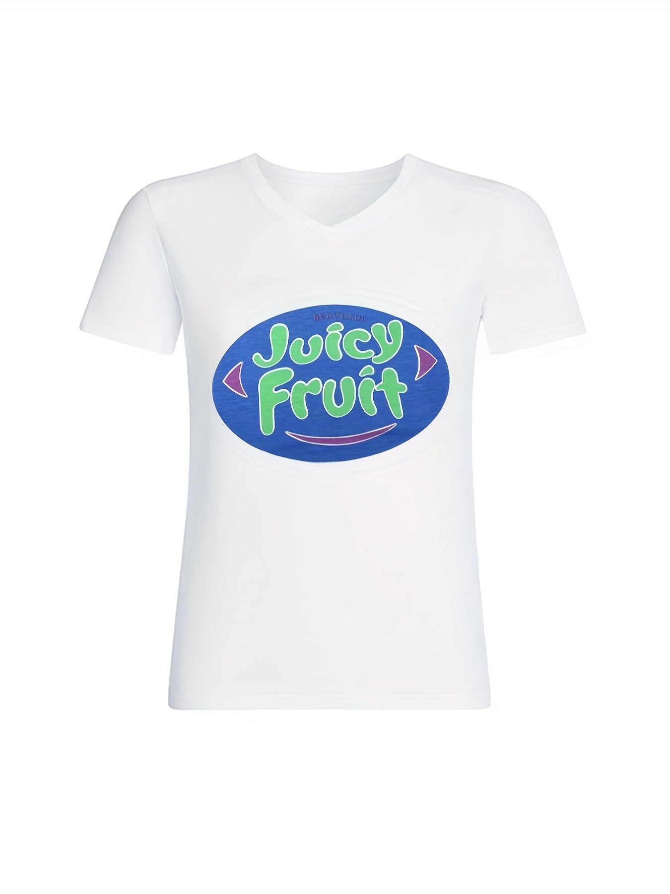 Letter Print Crew Neck T-Shirt, Casual Short Sleeve T-Shirt For Spring & Summer, Women's Clothing