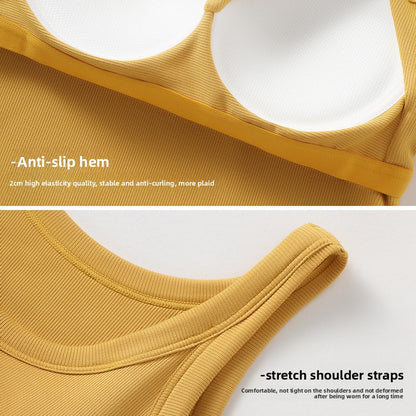 Wear a small strapless top over a chest pad