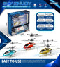 Alloy remote-controlled helicopter, shockproof and anti-collision aircraft with light toy