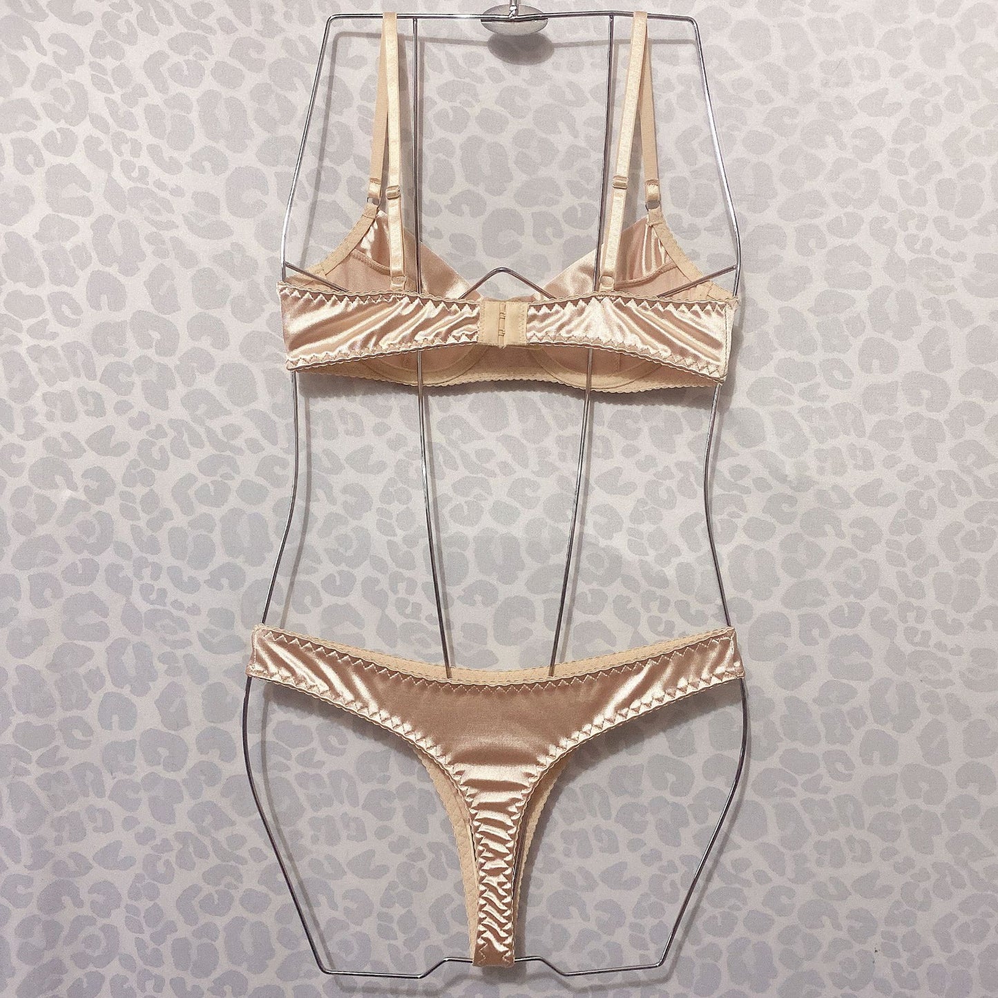 Elegant Satin Bra and Underwear Set