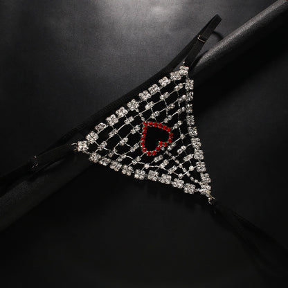 Diamond heart-shaped underpants