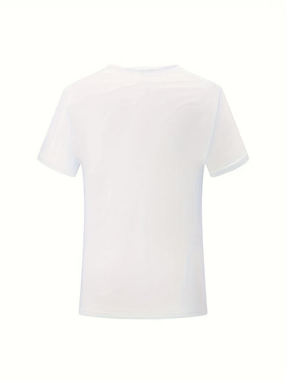 Letter Print Crew Neck T-Shirt, Casual Short Sleeve T-Shirt For Spring & Summer, Women's Clothing