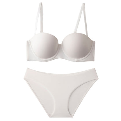 Women's Strapless Push-Up Bra Set