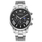 Men's Steel Band Watch Luminous Pointer Calendar Stone Hand English Watch Men's Advanced Sense Business Watch