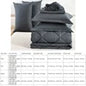 7-Piece Mattress Topper Comforter and Pillowcases Flat Sheet Set Premium Bedding for Comfort and Relaxation