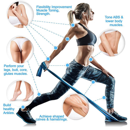 Physical Therapy Yoga Pilates Rehab and Home Workout Non-Latex Elastic Resistance Bands Theraband