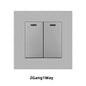 Avoir Home Improvement Wall Light Switch Plastic Panel Gray 1 2 3 4 Gang 1 2 Way Push Button Switches 86 Type Rocker Switch 220V