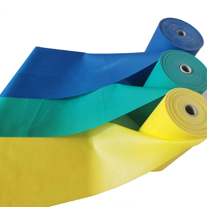 Custom Logo Stretch Flat Elastic Bands Theraband Roll Yoga Pilates Stretch Resistance Band