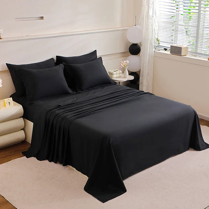 7-Piece Mattress Topper Comforter and Pillowcases Flat Sheet Set Premium Bedding for Comfort and Relaxation