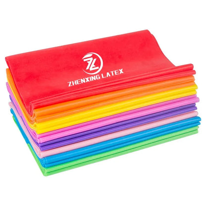 Yoga Stretch Elastic Bands Latex Theraband Fitness Workout Short Long Resistance Bands for Exercises
