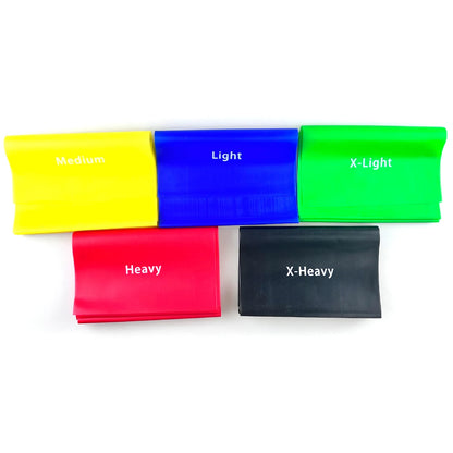 Yoga Stretch Elastic Bands Latex Theraband Fitness Workout Short Long Resistance Bands for Exercises