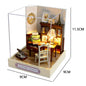 Kids Wooden Miniature Dollhouses Kit Gift Toys Roombox Doll House Furniture Box Theatre Toy For Children Birthday