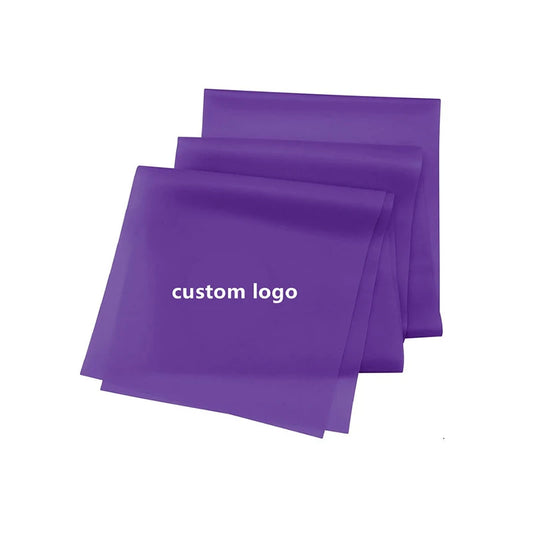 Light 1.5M Custom logo Yoga Elastic Stretching Band Exercise Rubber Resistance Band Workout Fitness Latex Free Theraband