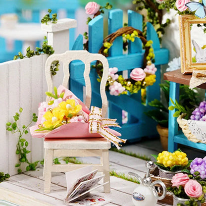 Kids Wooden Miniature Dollhouses Kit Gift Toys Roombox Doll House Furniture Box Theatre Toy For Children Birthday