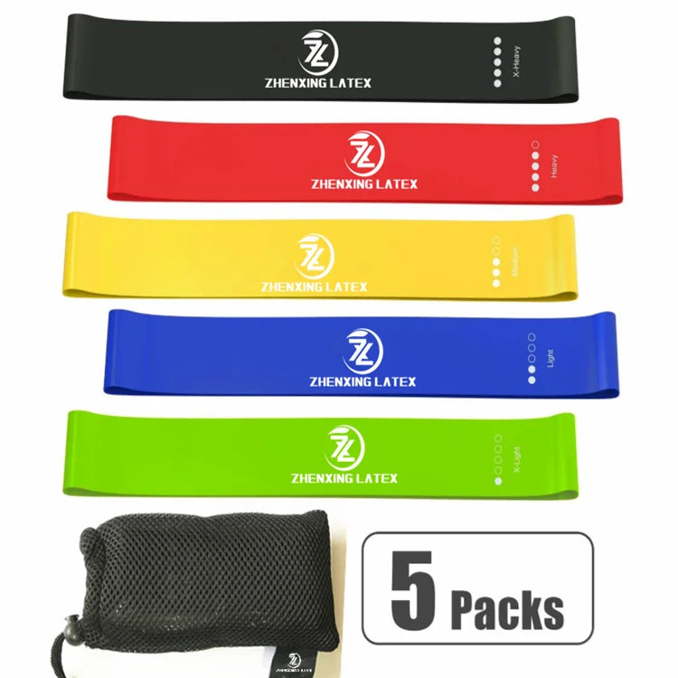 Exercise Workout Hip Circle Mini Theraband Resistance Loop Bands Set Costom Color Mini Resistance Loop Exercise Bands