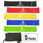 Exercise Workout Hip Circle Mini Theraband Resistance Loop Bands Set Costom Color Mini Resistance Loop Exercise Bands