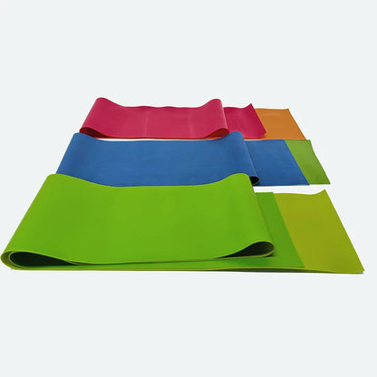 Light 1.8M Custom logo Home Gym Exercise Elastic Bands Fitness Flat Yoga Stretch Resistance Bands Long Latex Theraband