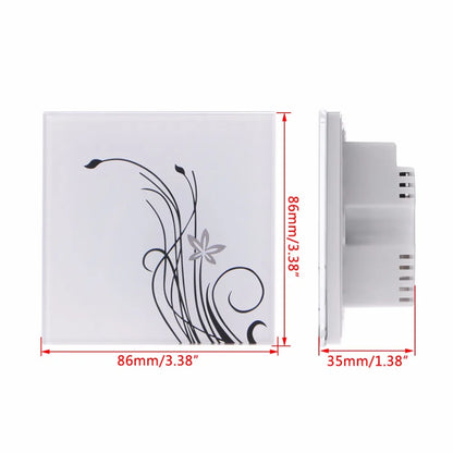 Wall Light for Touch Switch for Smart Home Automation Multi Function Glass Panel